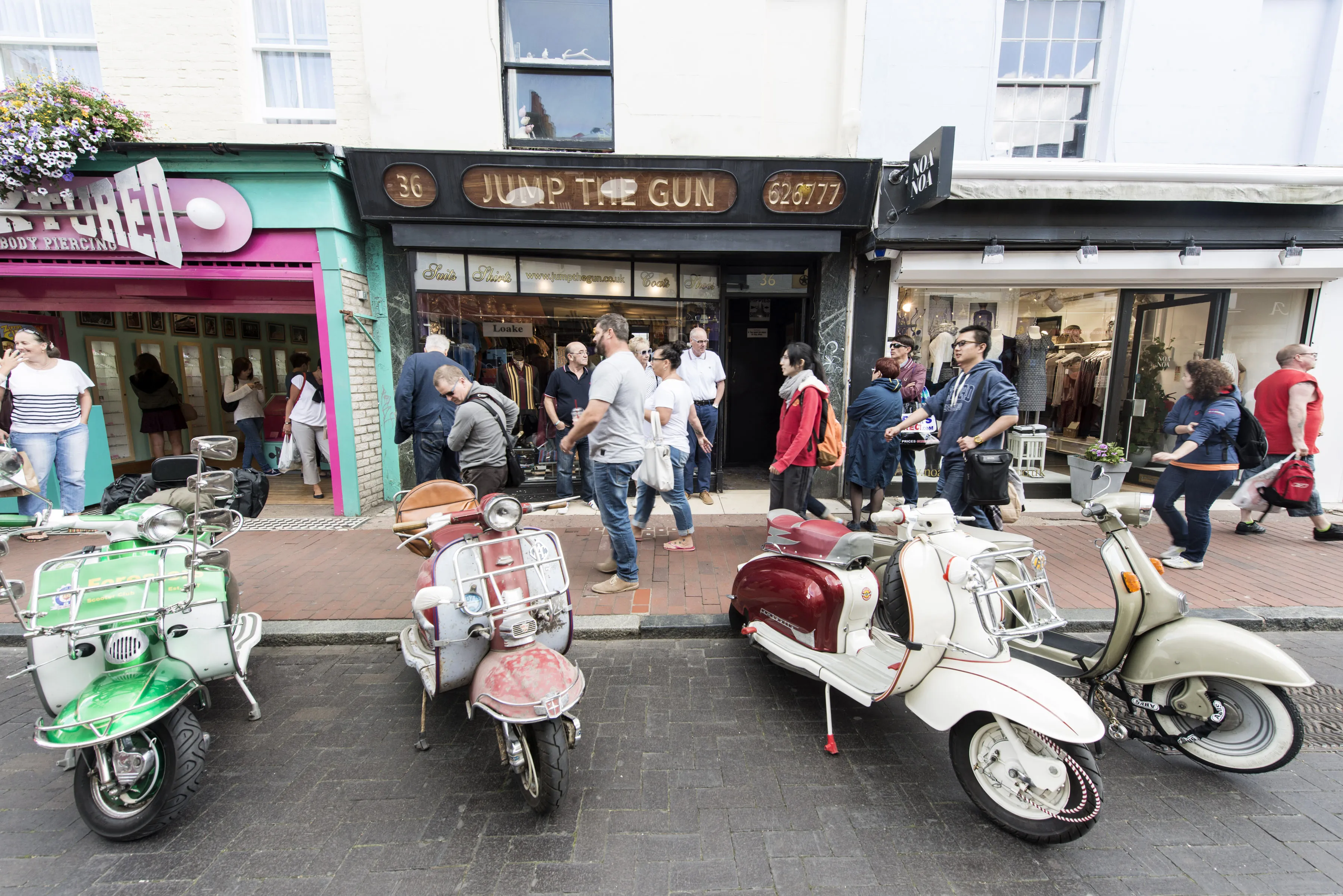 Jump the Gun shop in North Laine, Brighton