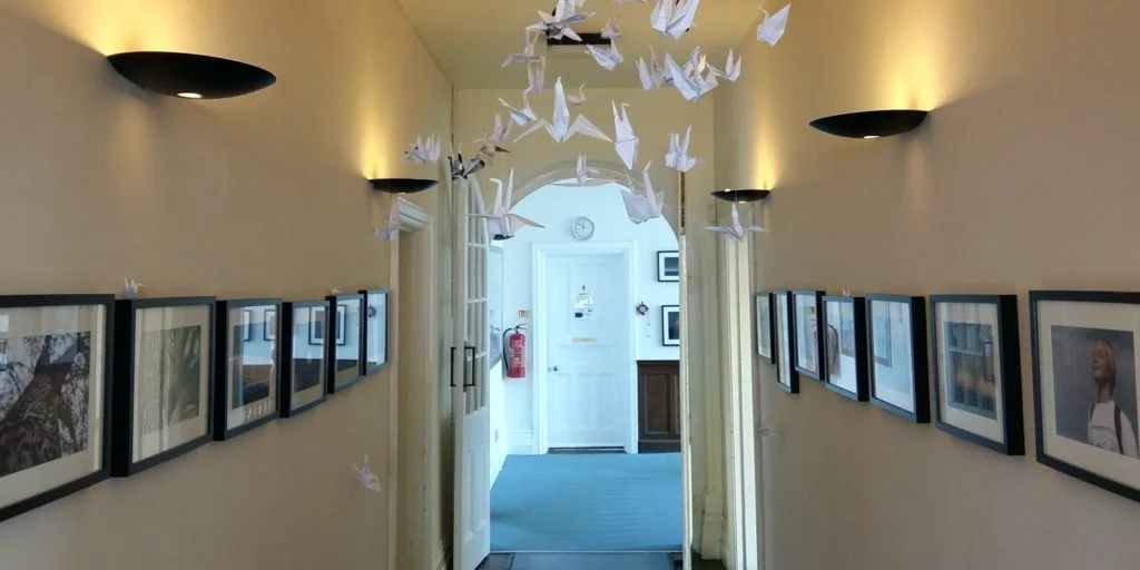 Bright modern corridors at Loxdale English Centre Brighton language school