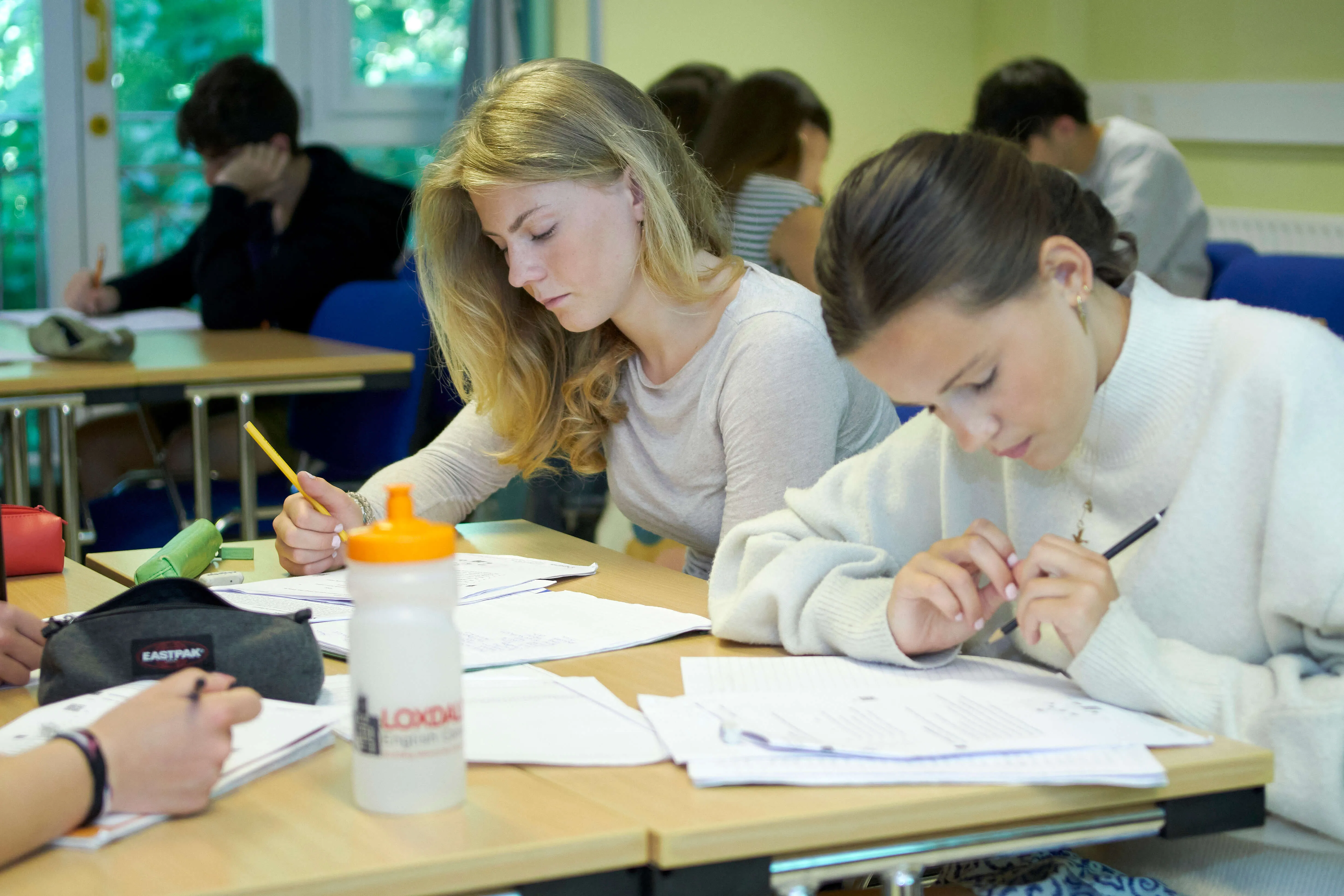 16-17 year old students learning English alongside adults at Loxdale Brighton