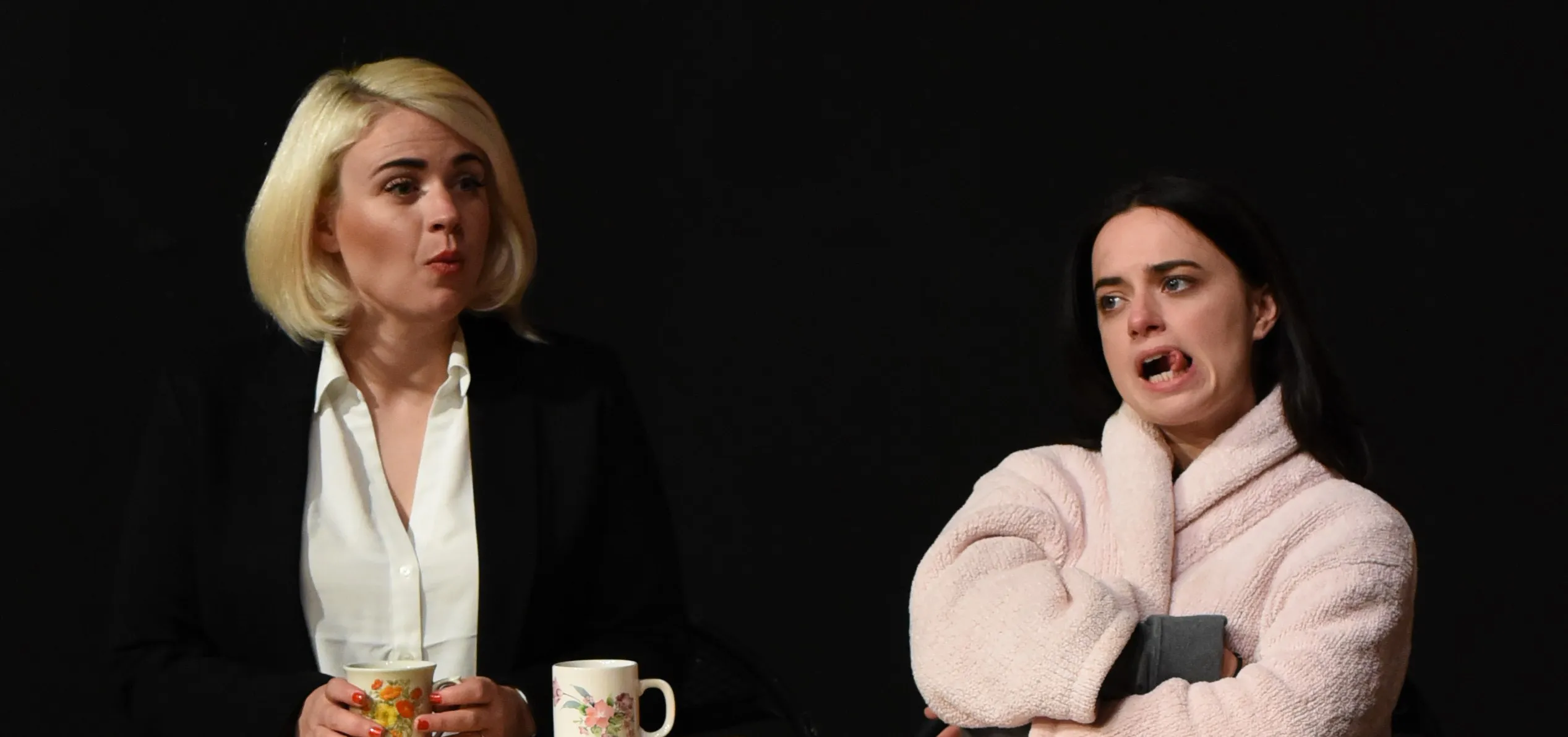 Two students practicing English conversation at Loxdale language school in Brighton, UK