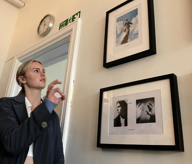 Student artwork created during English with Art workshop