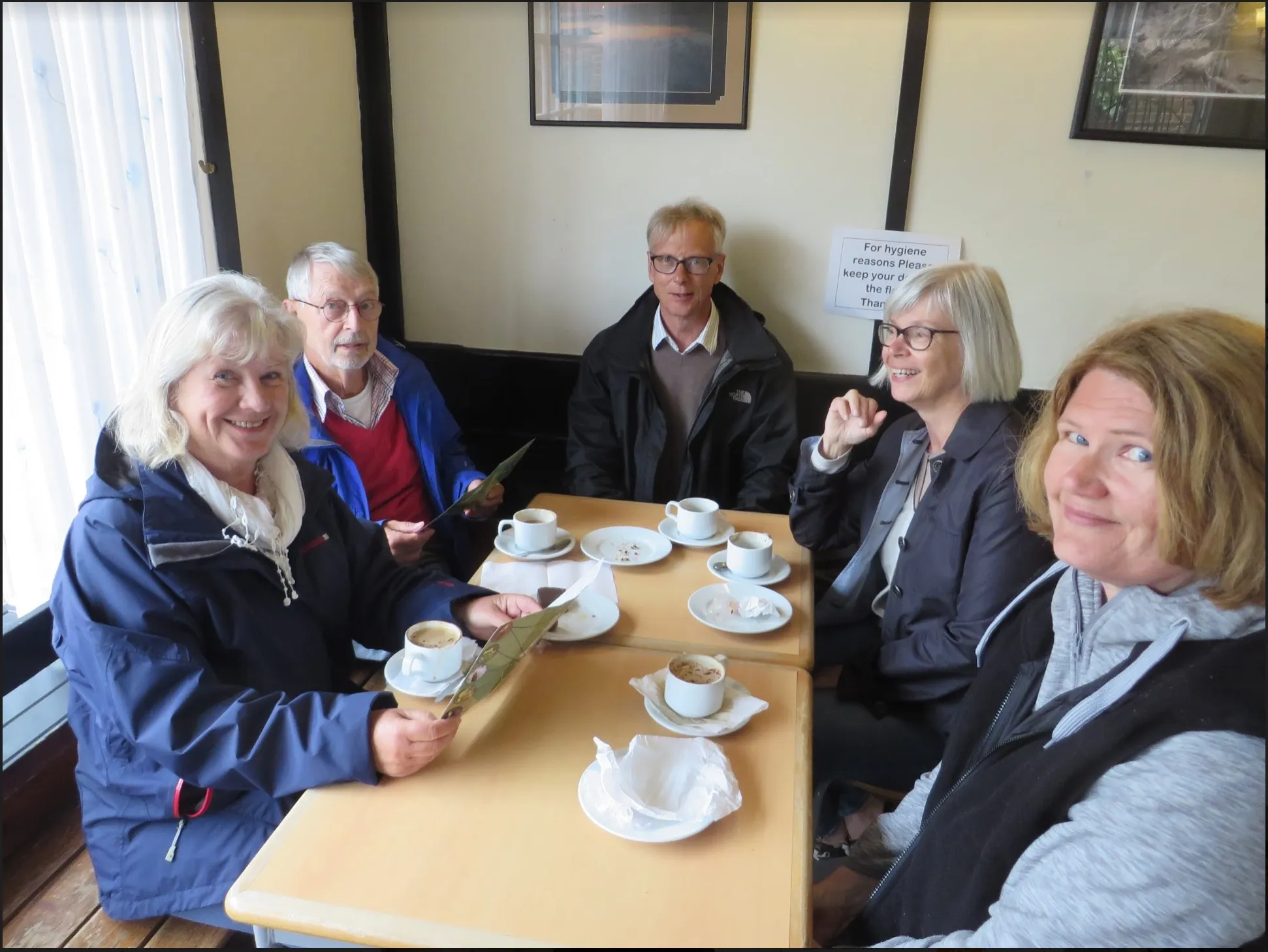 Mature students aged 40+ learning English together at Loxdale Brighton