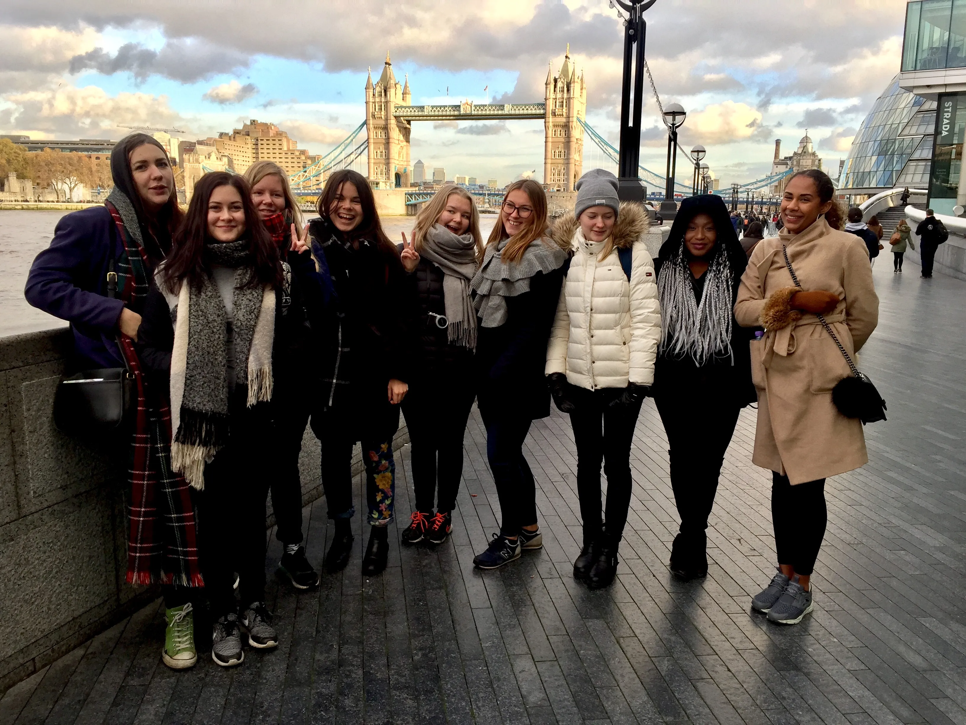 Loxdale students on a school visit to London Bridge