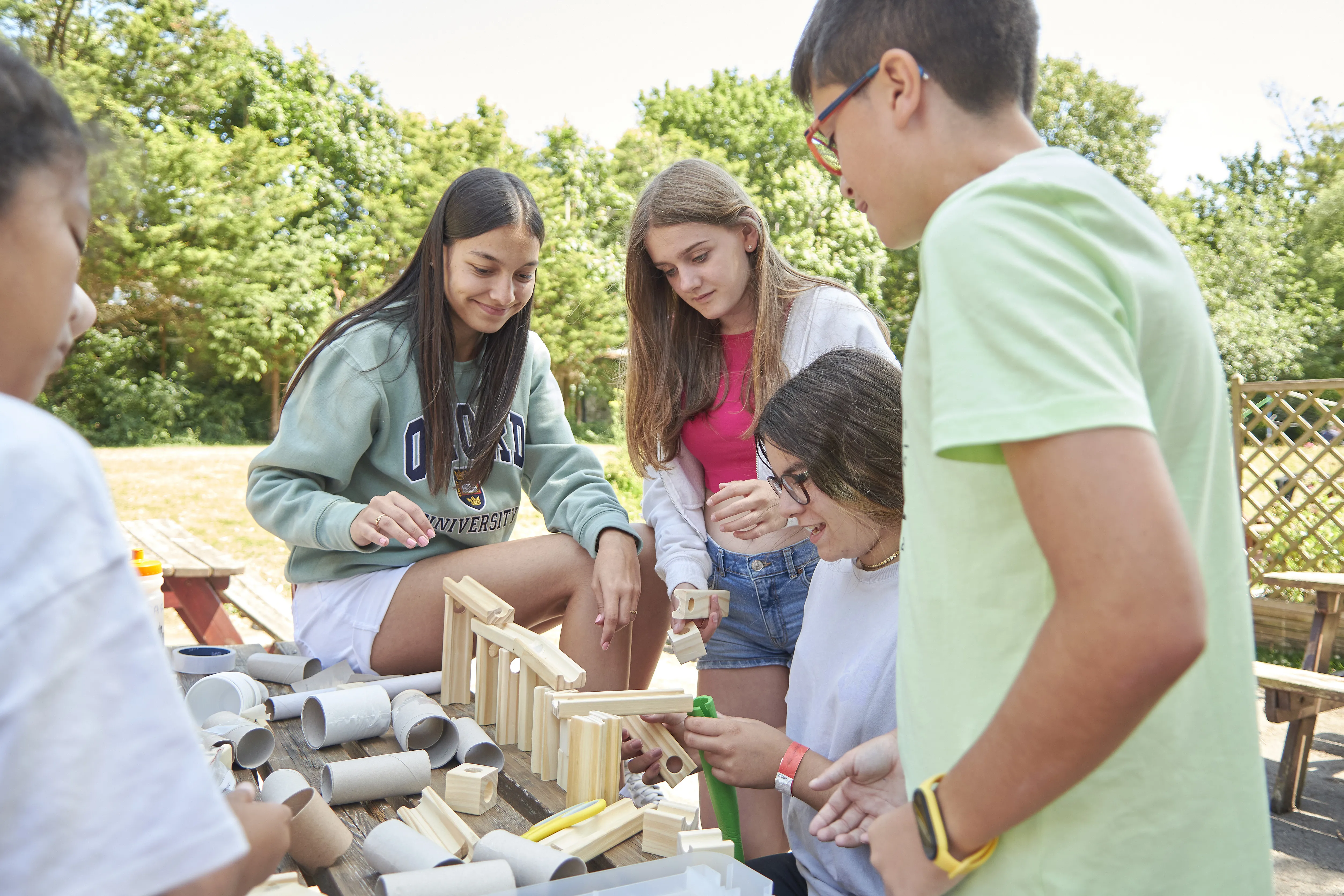 Students enjoying activities at Loxdale English Centre Brighton