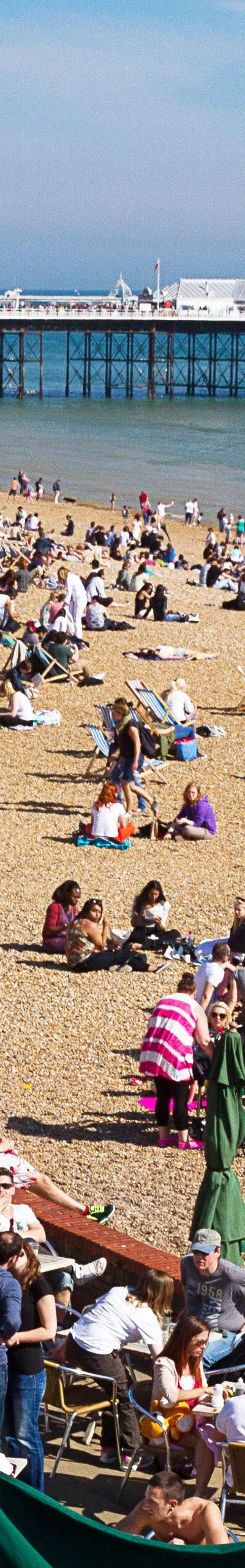 Brighton Pier in Brighton – a popular destination for Loxdale English students