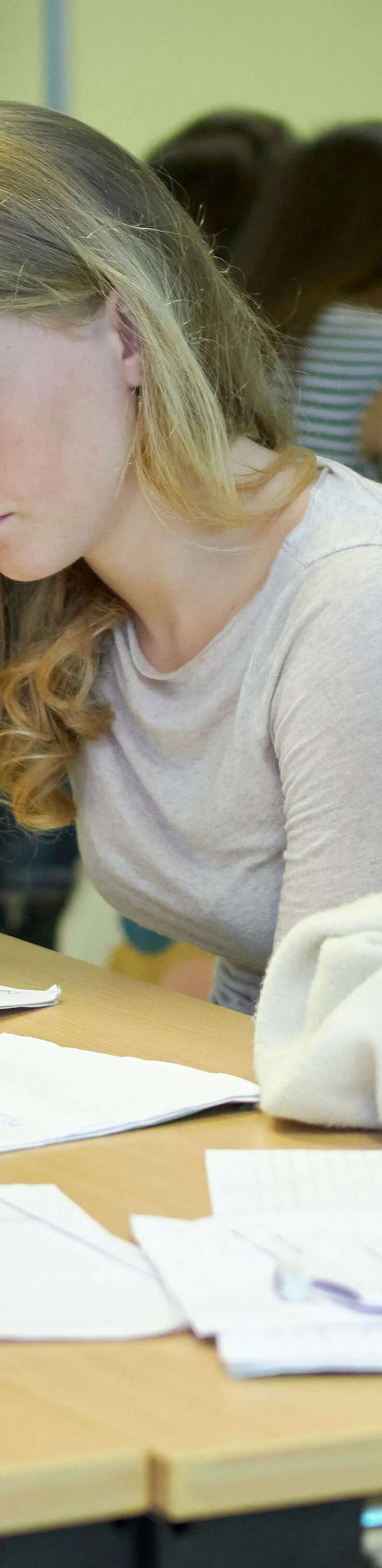 16-17 year old students learning English alongside adults at Loxdale Brighton