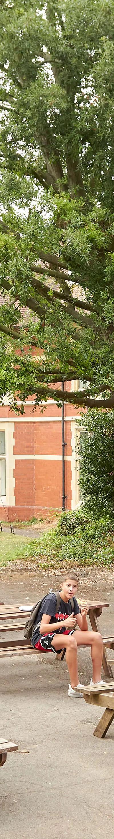 Engaged students in an English classroom at Loxdale