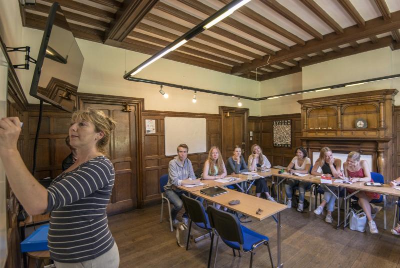 Adult students in classroom at Loxdale English Centre