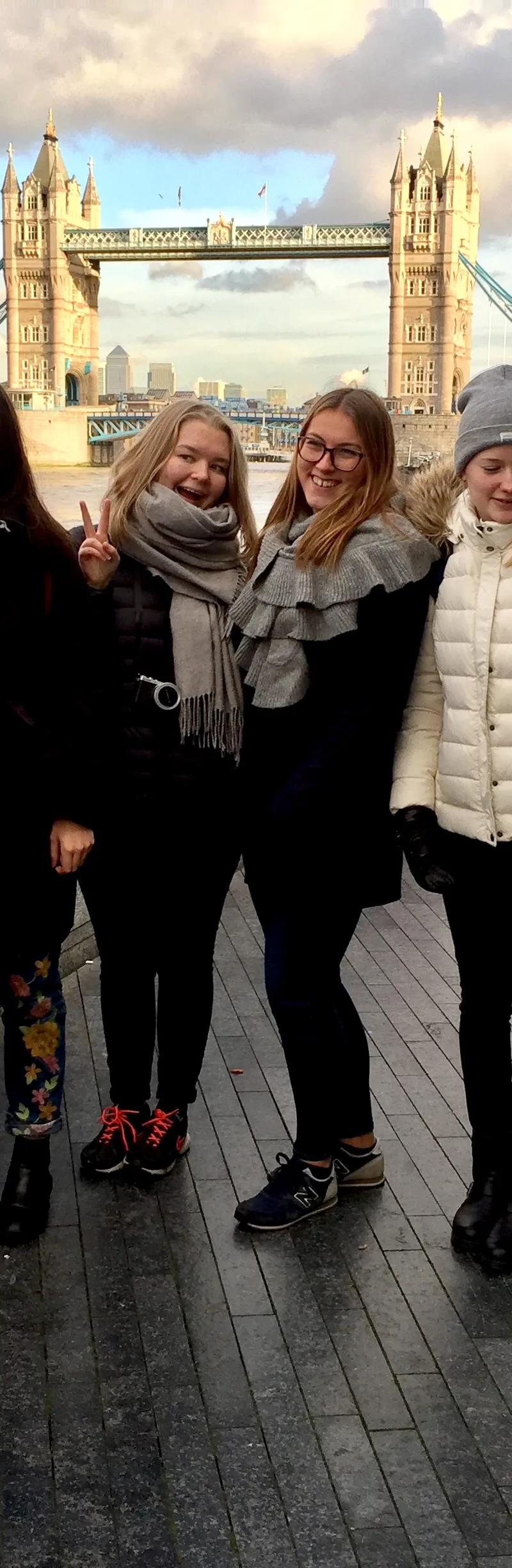 Loxdale students on a school visit to London Bridge