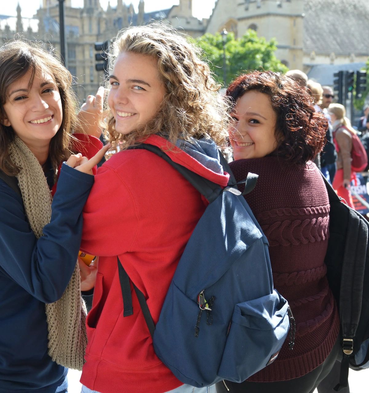 Winter English course UK teenagers - young learners on London excursion from Loxdale Brighton